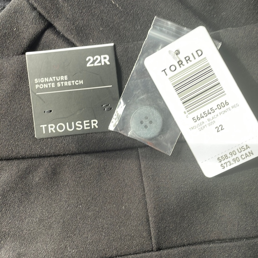 Torrid 22, tall work dress pants. Stretchy